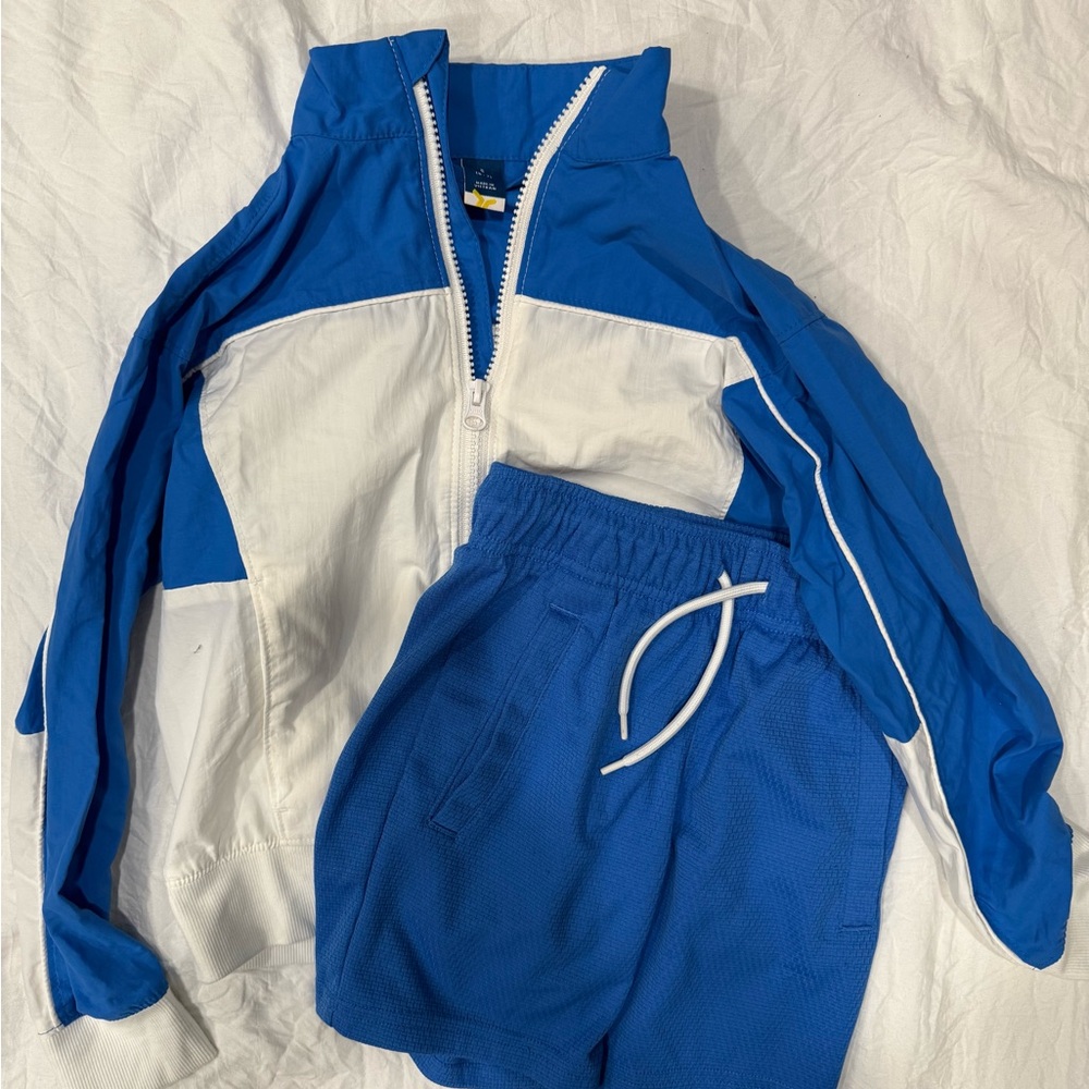 Old Navy Color Block Track Jacket and Shorts Set